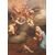 Olio su tela italiano di inizio 1700 raffigurante L'Annunciazione della Vergine Maria