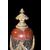 Coppia di grandi vasi in marmo stile Impero francesi della seconda metà del 1800