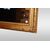 Specchiera rettangolare simmetrica stile Luigi XVI dorata foglia oro del 1800