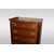 Settimino francese del 1800 stile Luigi XVI in legno di mogano con marmo e bronzi