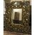 Specchiera pietre dure oro opaco