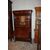 Grande secretaire Biedermeier della seconda metà del 1800 in piuma di mogano