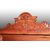 Credenza piattaia con alzata stile Luigi Filippo in legno di Cirmolo XIX secolo