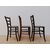 Gruppo tre sedie campagnole rustiche in legno-arte povera-da cucina-primi '900