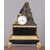 Antico orologio francese del 1800 raffigurante Maternità  in bronzo con base in marmo Madonna con bambino