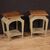 Pair of painted design bedside tables from the 80s