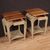 Pair of painted design bedside tables from the 80s