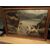 Scena di caccia,dipinto ad olio con cornice in noce d'epoca  misure cm. 70 per 100