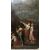 PITTURA A OLIO SU TAVOLETTA LIGNEA MERCURIO E LE FIGLIE DI CECROPE FINE XVIII SECOLO