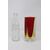 Vaso Murano anni '70, rosso giallo e trasparente PREZZO TRATTABILE