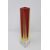 Vaso Murano anni '70, rosso giallo e trasparente PREZZO TRATTABILE