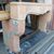  CHP382 - Camino in cemento scolpito, misure cm L 168 x H 110 x P max 74