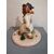 Statuina in ceramica Trevir raffigurante sciatori