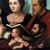 Madonna con Bambino , San Giovannino e committenti , scuola veneta .