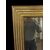 Large mirror of 700, lacquered and gilded     