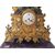 Orologio da tavolo in bronzo con base in ametista, Francia Napoleone III