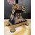 Cristo in bronzo su croce in legno ebanizzato 