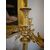 Pair of candlesticks in gilded bronze, Empire period     