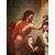 Oil painting on canvas, raff: Baptism of Christ: epoch: first half of the 700     