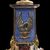 Candelabri a quattro luci in malachite, smalti e pietre dure, argentiere: Stefani