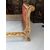 Bed in carved lacquered and gilded wood     