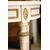 Round lacquered and gold coffee table     