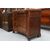 Concave dresser with 4 drawers in walnut and walnut burl     