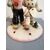Statuina in ceramica Trevir raffigurante sciatori