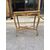 Elegante tavolino in legno dorato con piano in marmo. XIX secolo