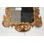 Shaped and carved gilded wooden mirror     