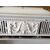 Fireplace in white and burgundy red marble with Louis XVI style decorations     