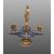 Coppia di candelabri - Bronzo dorato, Smalto cloisonné - XIX secolo