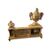 XIX Secolo Coppia di Alari da camino in Bronzo Dorato
