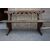 Panca del '600 in legno intagliato restaurata
