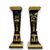 XIX Secolo, Coppia di Colonne, Lesene, in legno con marmi