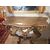 Consolle italiana laccata con piano in legno marmorizzato fine 700