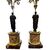 XIX secolo, Impero, Coppia di candelabri in bronzo patinato e dorato