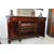 Credenza impero in mogano con piano in marmo grigio