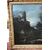 Bartolomeo Pedon (Venezia 1665 - 1732) - Paesaggio con rovine e figure con cornice coeva - '700