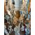 Lampadario in bronzo dorato e cristalli Baccarat  / con certificato Maison Baccarat