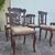 SET COMPLETO DI 6 SEDIE IN NOCE DELL’800