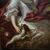 Raffinatezza! Olio su Tela del 1800: Dama con Cagnolino
