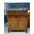 Credenza Impero in noce a mezza colonna con porte e due cassetti Francia