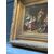 Olio su tavola raffigurante scena di vita quotidiana