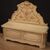 Venetian chest in lacquered and painted wood
