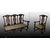Salotto 2 poltrone con 1 divano di inizio 1800 stile Chippendale Spagnolo dorato 