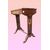 Tavolino francese stile Carlo X del 1800 in palissandro riccamente intarsiato 