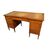 Scrivania Inglese Vittoriana di metà 1800 in citron wood con piano in pelle 