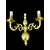 Lampada applique in bronzo pieno a due fuochi.