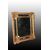 Graziosa specchiera francese del 1800 Stile Luigi XVI dorata foglia oro
